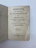 Almanacco per i dilettanti di giardinaggio...con l'aggiunta di alcune poesie campestri d'Ippolito Pindemonte, anno II, 1824