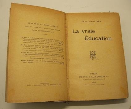 La vraie Education - copertina