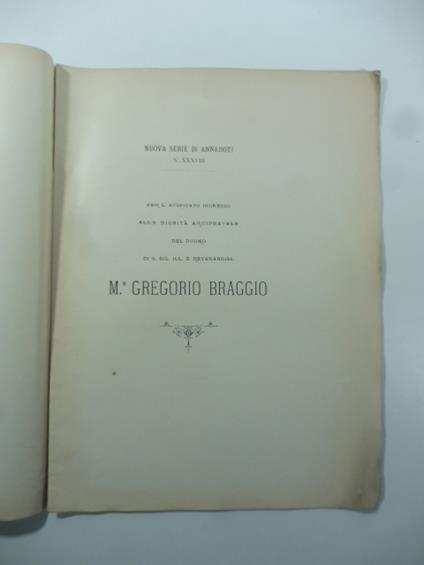 Breve di S.S. Pio II al Doge della Serenissima Repubblica veneta Cristoforo Mauro da un ms. di Scipione Maffei nella capitolar. bibliot - copertina