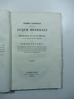 Storia naturale delle acque minerali di Montecatini di Val di Nievole ed uso medico delle medesime