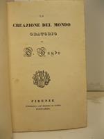 La creazione del mondo. oratorio di F. Haydn