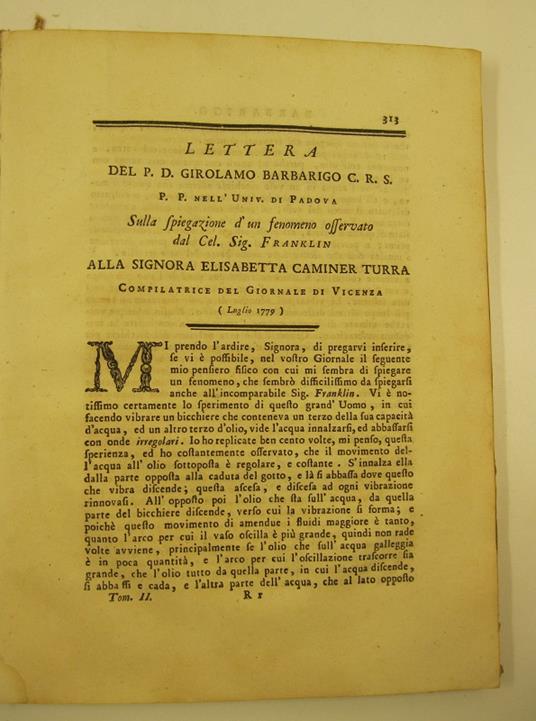 Dissertazione del sig. Gio. Kesselmayer sul principio nutritivo di alcuni vegetabili - copertina