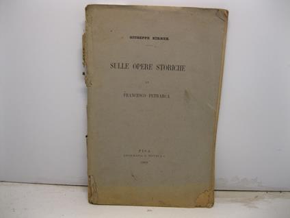 Sulle opere storiche di Francesco Petrarca - copertina
