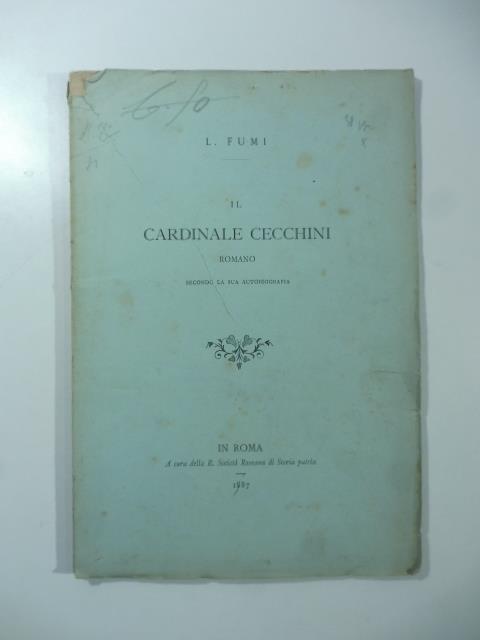 Il Cardinale Cecchini romano secondo la sua autobiografia - copertina