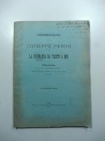 Commemorazione di Giuseppe Parini. La Germania da Tacito a noi. Discorsi