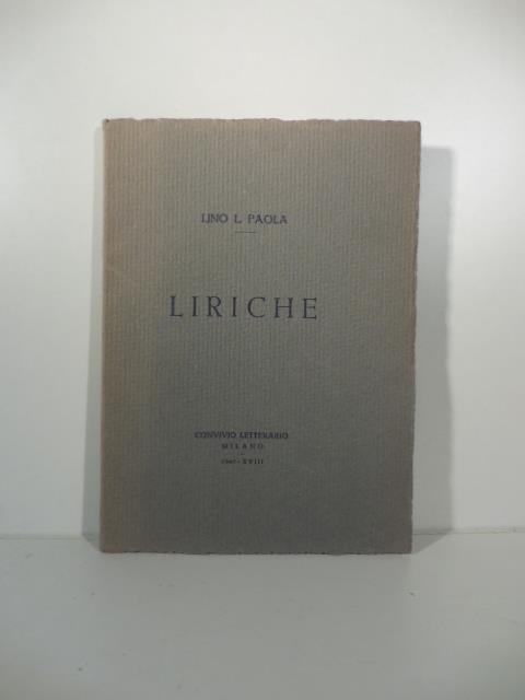 Liriche - copertina