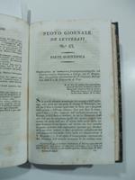 Osservazioni ed esperienze fisiologico - patologiche sul cholera morbus dominante a Parigi del P. Magendie con ann. di G. Barzellotti. (Stralcio da: Nuovo giornale de' letterati. N. 63. 1832)