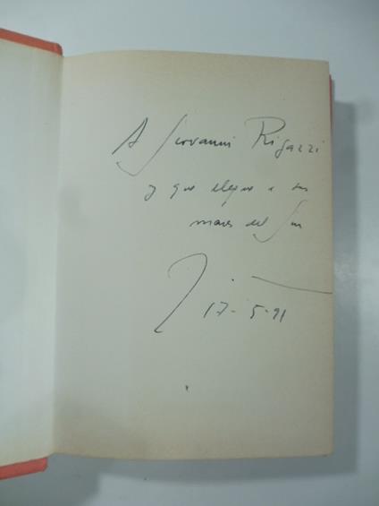 Los mares del Sur. Novela. Copia con dedica dell'Autore (signed copy) - copertina