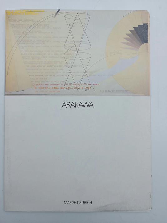Arakawa. Galerie Maeght, Zurich 1980 - copertina