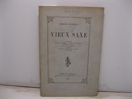 Vieux saxe - copertina