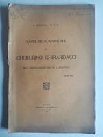 Note biografiche di Cherubino Ghirardacci dell'ordine eremitano di S. Agostino