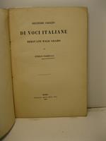 Secondo saggio di voci italiane derivate dall'arabo