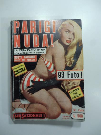 Parigi nuda (pieta' per i bambini grandi) - copertina