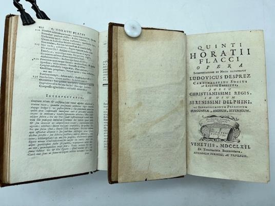 Quinti Horatii Flacci opera interpretatione et notis illustravit Ludovicus Desprez - copertina