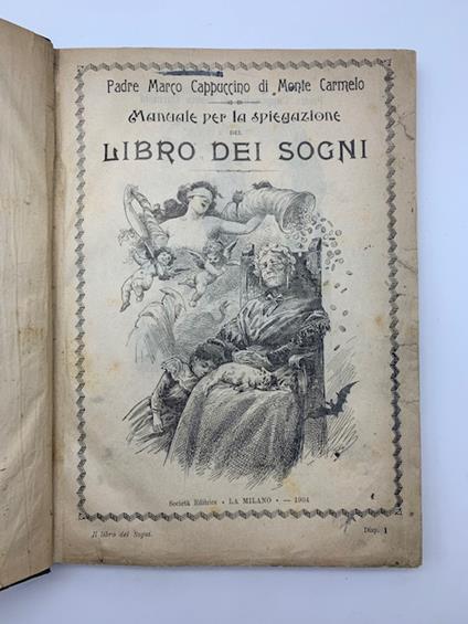 Manuale per la spiegazione del libro dei sogni - copertina