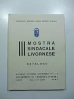 Bollettino di Bottega d'Arte, Livorno, n. 8, maggio-giugno 1931. III Mostra sindacale livornese. Catalogo