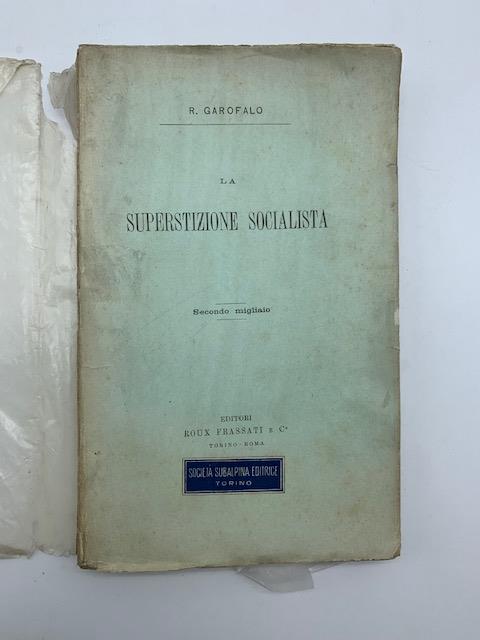 La superstizione socialista. Secondo migliaio - copertina