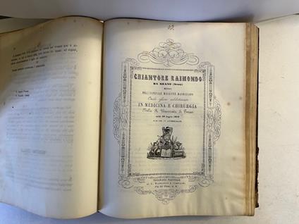 Chiantore Raimondo da Reano (Susa)... onde essere addottorato in Medicina e chirurgia. Della vita e viabilita' dei neonati - copertina