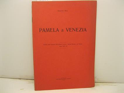Pamela a Venezia. Estratto dall'Annuario dell'Istituto Tecnico 'Jacopo Riccati' di Treviso, anno 1933-34 - copertina