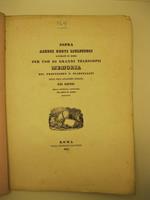 Sopra alcuni nuovi riflettori lavorati in Roma per uso di grandi telescopi. Memoria del professore F. Scarpellini letta nell'accademia romana dei Lincei nella pubblica adunanza del III agosto 1835