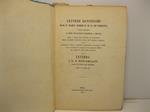 Lettere dantesche del P. Bart. Sorio P. D. O. di Verona scritte all'amico il prof. Francesco Longhena a Milano sopra i passi che restano da emendare nella lezione testuale delle piu' recenti edizioni. Confronto della edizione fiorentina Fraticelli 18