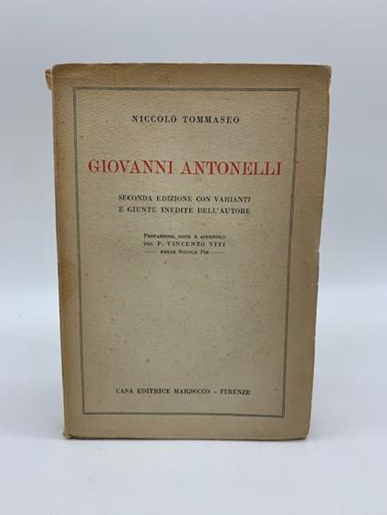 Giovanni Antonelli - copertina