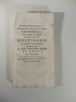 Reverendissimi P. D. Joannis Chrysostomi Trombelli... Dissertatio epistolaris in quasdam veteres litanias reverendo patri Jo. Fran. Bernardo Mariae De Rubeis