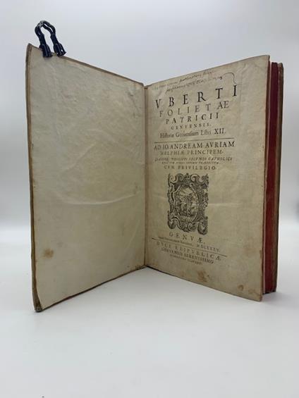 Uberti Folietae patricii genuensis Historiae Genuensium Libri XII - copertina