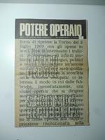 Potere operaio. A. IV. N. 49. Giugno 1972