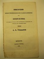 Semi d'idee sulle conseguenze del taglio assoluto dell'Istmo di Suez e sui mezzi di ovviare ad ogni inconveniente od opposizione con vantaggio dell'intrapresa istessa dell'A. G. Villanis