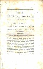 Sopra l'aurora boreale. Memoria... (Segue): Lettera all'autore della precedente opera del Signor Alessandro Volta ..