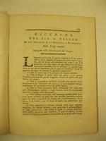 Ricerche del sig. A. Wilson m. del Collegio R. di medicina a Edimburgo sulle forze motrici impiegate nella circolazione del sangue