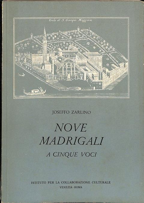 Nove madrigali a cinque voci - copertina