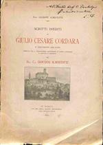 Scritti inediti di Giulio Cesare Cordara e documenti relativi..