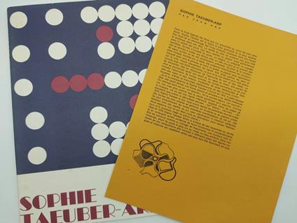 Sophie Taeuber-Arp. Galerie Krugier & Cie, Geneve, 1971 - Jean Arp - copertina