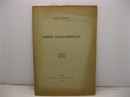Schizzi guicciardiniani - Umberto Benassi - copertina