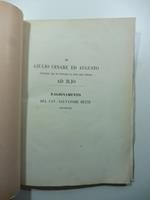 Se Giulio Cesare ed Augusto intesero mai di portare la sede dell'impero ad Ilio. Ragionamento