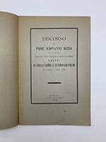 Discorso del Prof. Giovanni Bizio nell'inaugurare presso la R. Scuola Superiore di Commercio in Venezia i busti di Carlo Combi e di Rinaldo Fulin