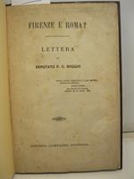 Firenze e' Roma? Lettera del deputato P. C. Boggio