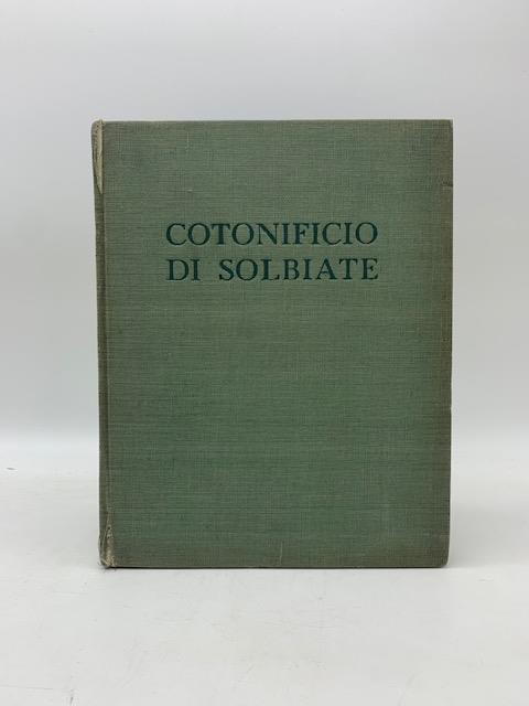 Cotonificio di Solbiate - Pio Bondioli - copertina