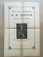 XXI aprile MDCCCCI. Per la solenne commemorazione di G. A. Rocca. Omaggio storico-letterario
