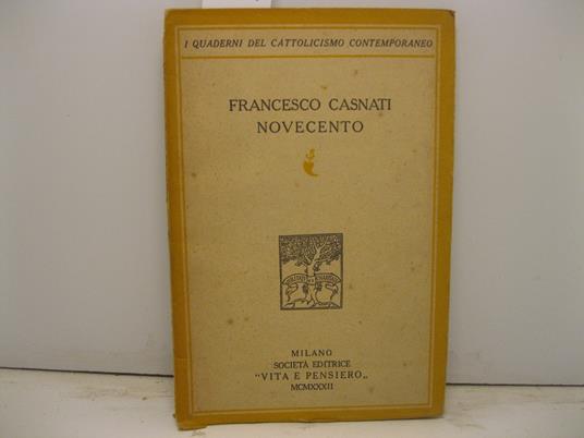 Novecento - Francesco Casnati - copertina