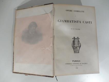 Opere complete di Giambatista Casti in un volume - Giambattista Casti - copertina