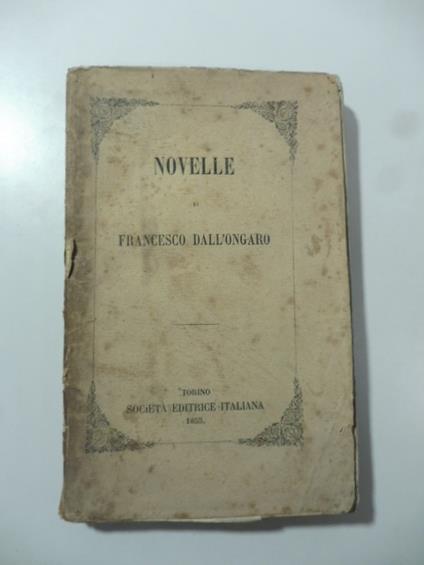 Figlie del popolo. Novelle - Francesco Dall'Ongaro - copertina