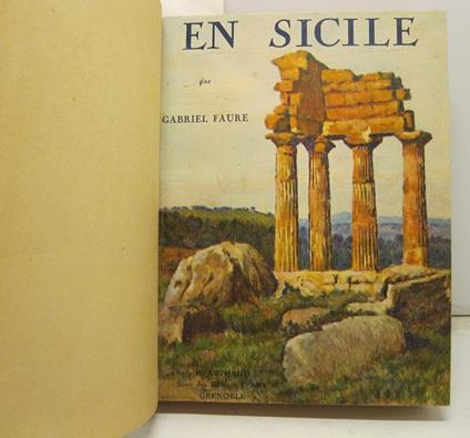 En Sicilie - Gabriel Faure - copertina