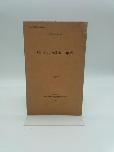 Gli strumenti del sapere - Pietro Giacosa - copertina