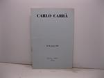 Carlo Carra'. 10-25 marzo 1955. Galleria Alibert