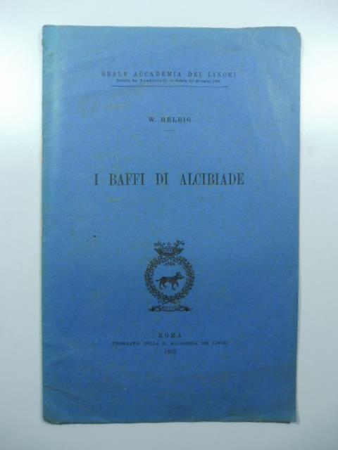 I baffi di Alcibiade - W. Helbig - copertina