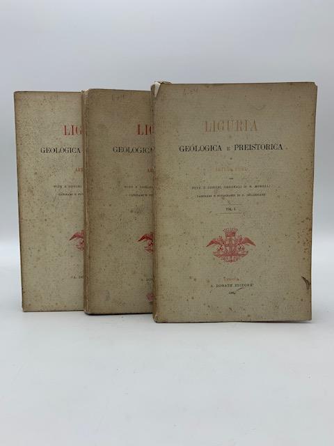 Liguria geologica e preistorica. Vol I, II, Atlante - Arturo Issel - copertina