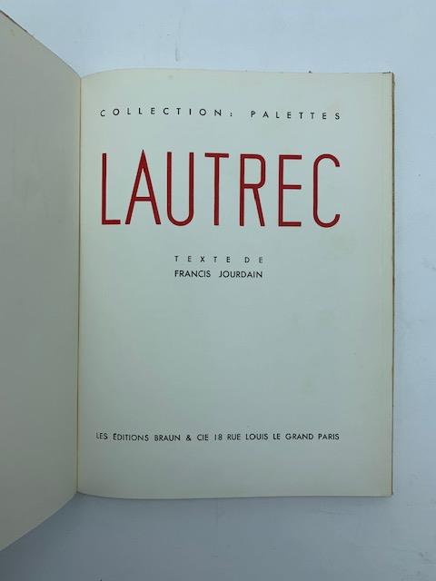 Lautrec - Francis Jourdain - copertina